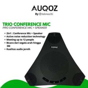AUQOZ Trio Meeting Conference Mic / Microphone Zoom Meet Speakerphone